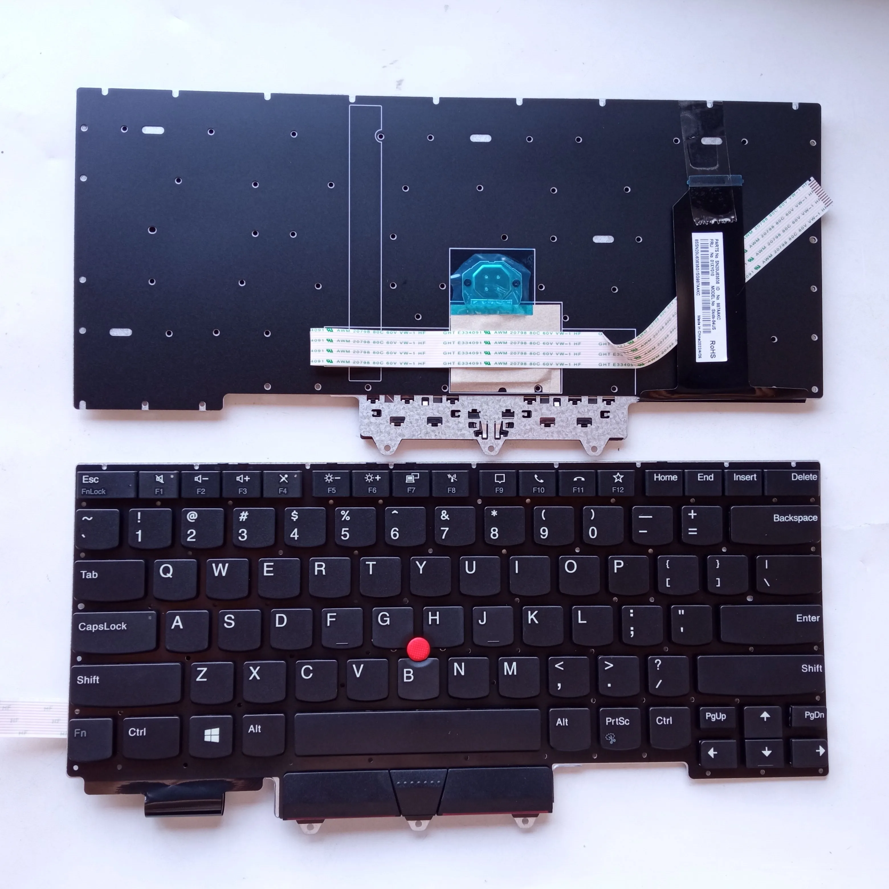 Picture of Laptop US keyboard forNew Replacement Keyboard Laptop For IBM E14 second generation/E14 GEN2 BLACK With Point (OEM) US US Layout